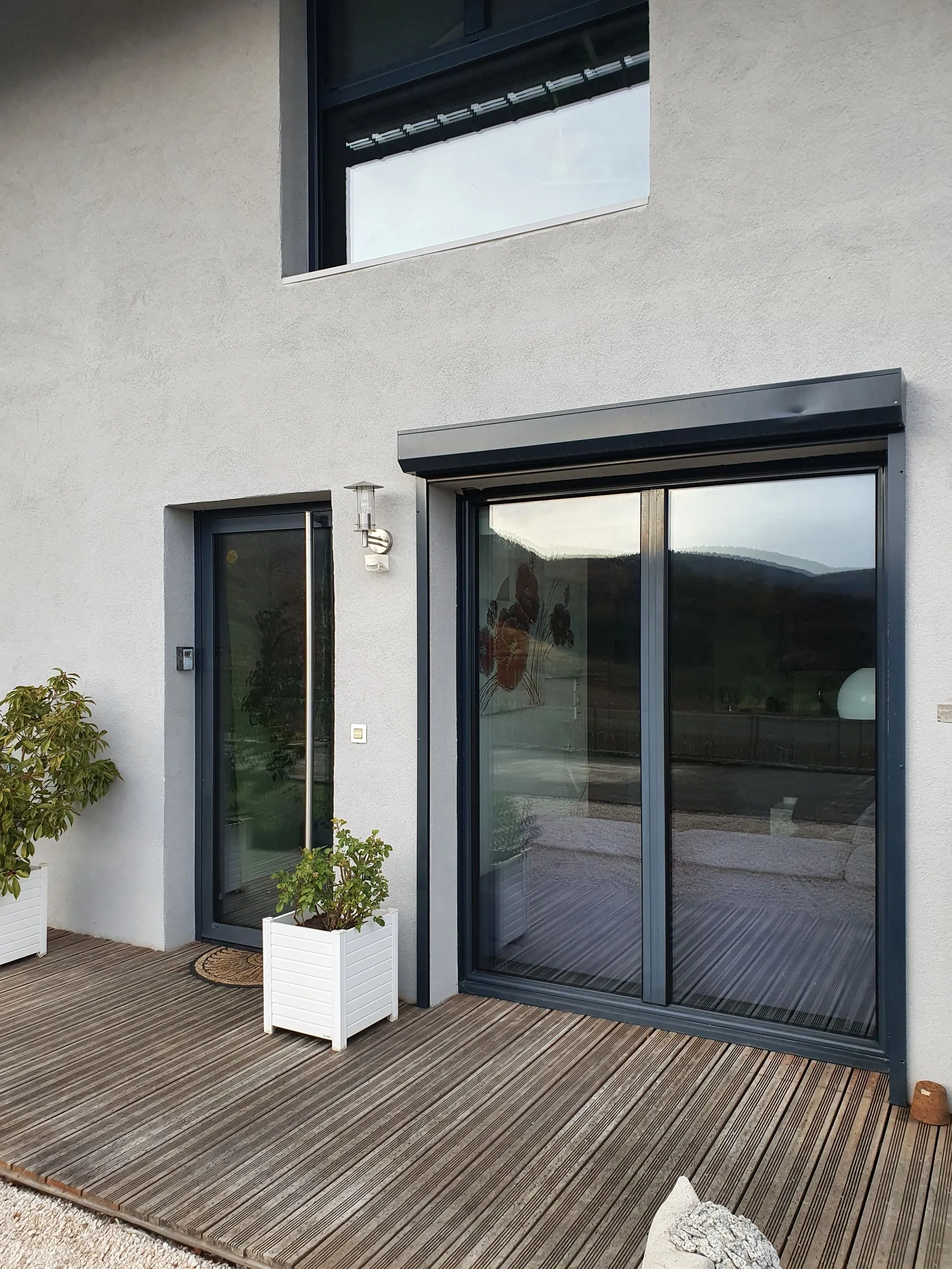 Baie vitrée aluminium coulissante
